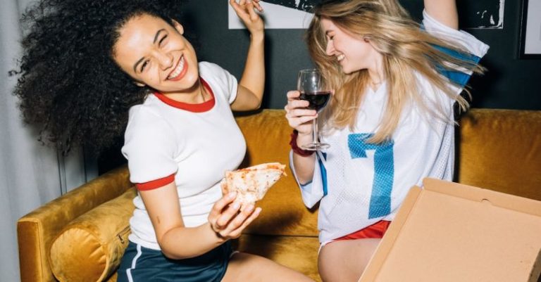 Meal Timing - Two Young Women Having Fun