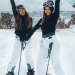 Seasonal Sports - Photo of Two Women Skiing