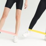 Resistance Bands - Women Wearing White Sneakers
