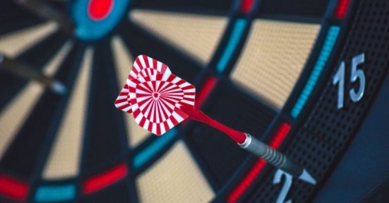 HIIT - Red and White Dart on Darts Board