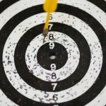 HIIT - Black and White Dartboard