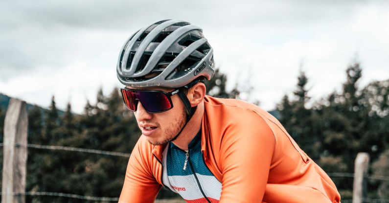 Interval Training - Portrait of Cyclist in Training